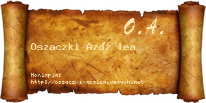 Oszaczki Azálea névjegykártya